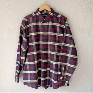 NWT Lawton Harbor Mens Cotton Long Sleeve Button Down Shirt Size XL